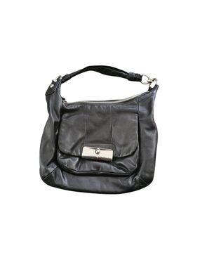 Coach Kristen Black Leather Hobo Shoulder Bag